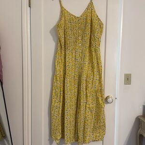 Wray | 4XL | Button Front Floral Dress